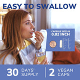 Vitalibre Probiotic Supplement lifestyle scene with a glass of water