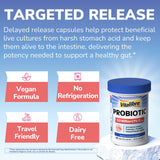 Vitalibre Probiotic Supplement opened bottle with capsules
