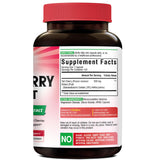 Vitalibre Tart Cherry Capsules 500mg bottle side view