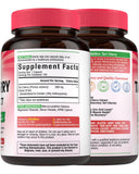Vitalibre Tart Cherry Capsules 500mg on a wooden table