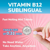 Vitalibre Vitamin B12 fast melting tablets with fresh peaches