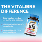 Vitalibre Vitamin B12 ingredients list on packaging