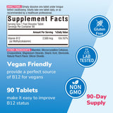 Vitalibre Vitamin B12 packaging with peach flavour label