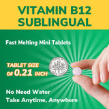 Vitalibre Vitamin B12 supplement bottle side view