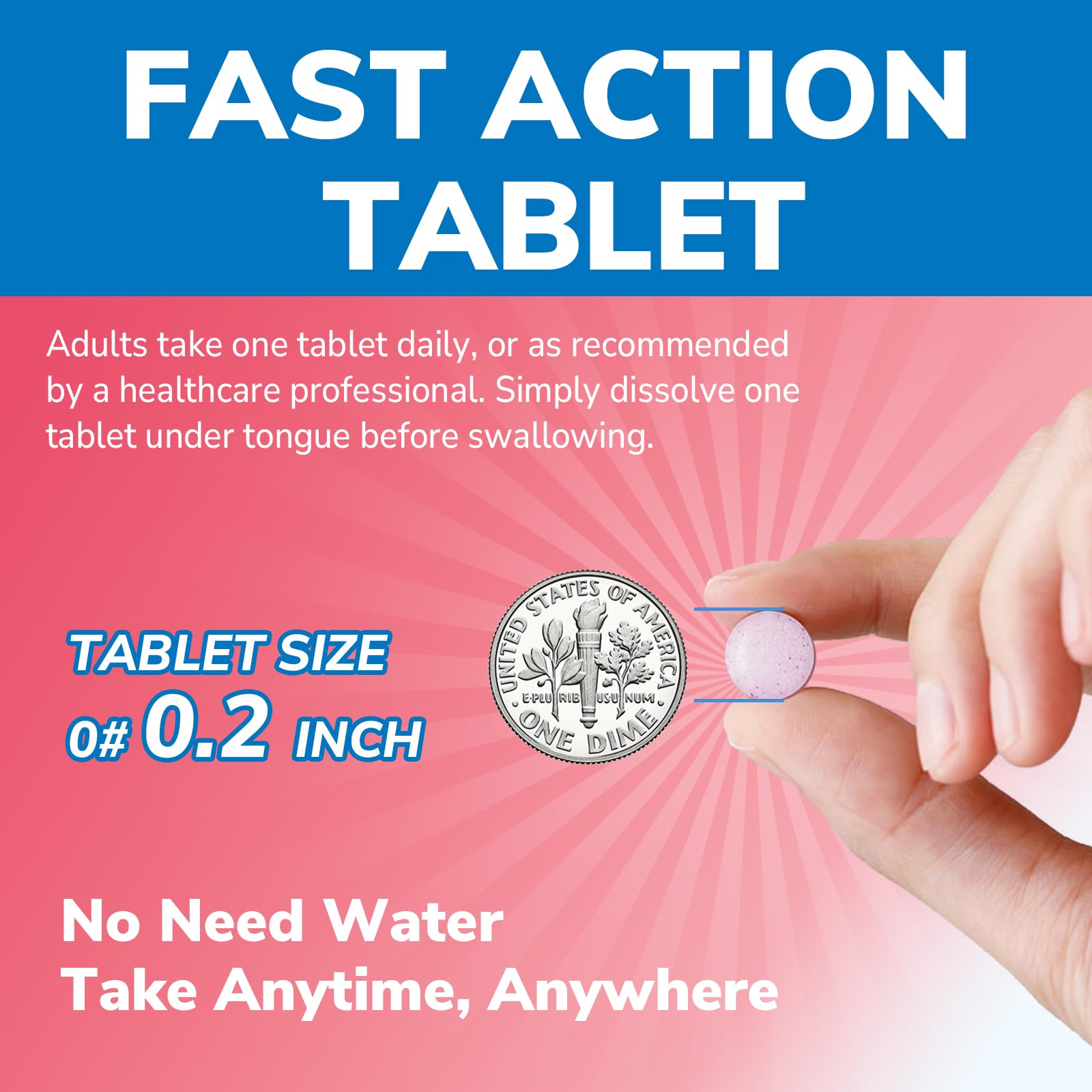 Vitalibre Vitamin B12 tablets with natural peach flavour