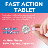Vitalibre Vitamin B12 tablets with natural peach flavour