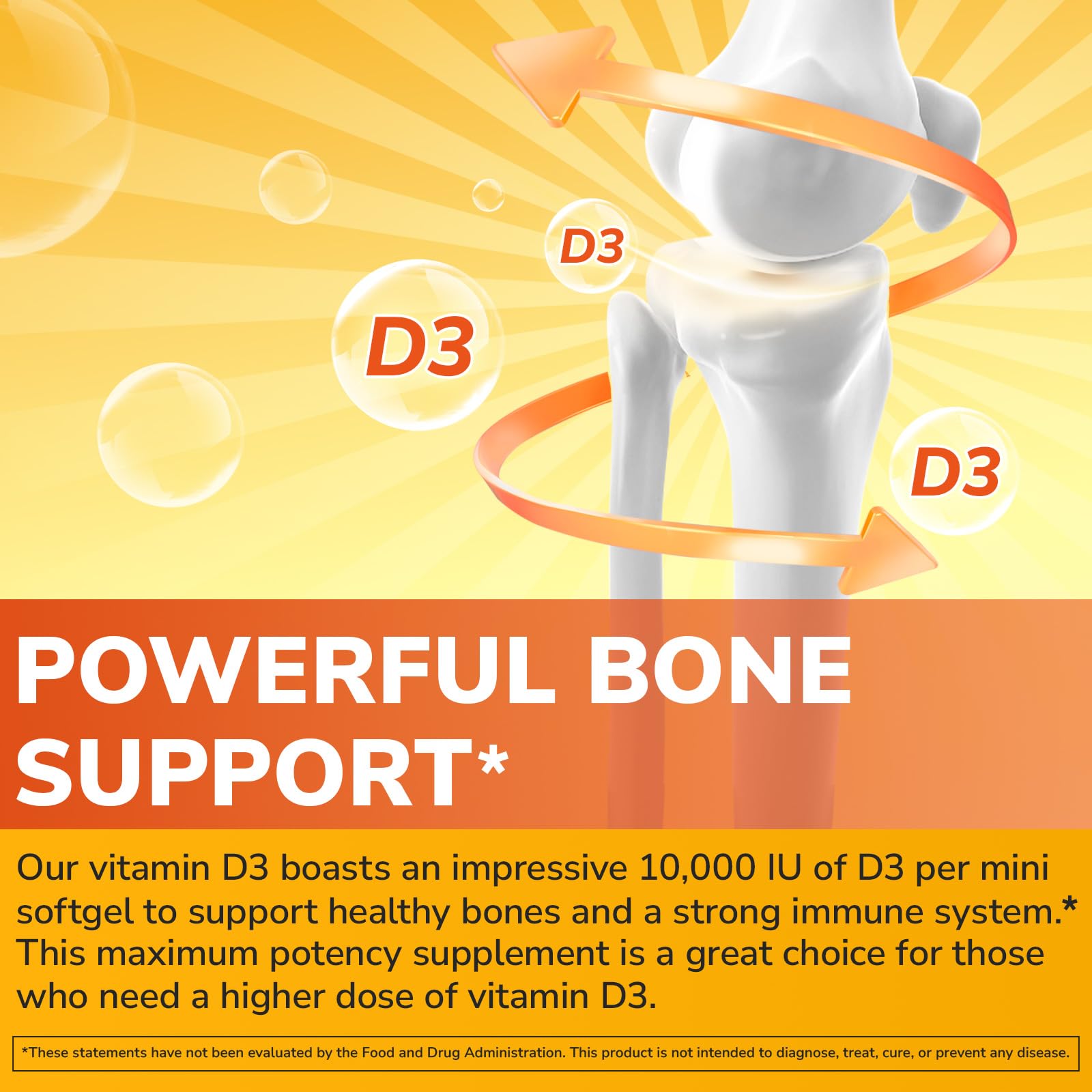 Vitalibre Vitamin D3 bottle side view with label