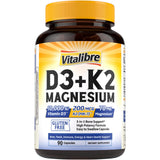 Vitalibre Vitamin D3 K2 Magnesium Complex front view