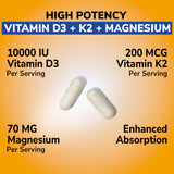 Vitalibre Vitamin D3 K2 Magnesium Complex ingredients list