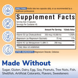 Vitalibre Vitamin D3 K2 Magnesium Complex side view