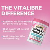 Vitalibre Women's Probiotic Plus 50g back view