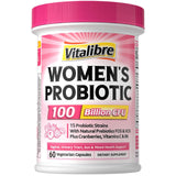 Vitalibre Women’s Probiotics 100 Billion CFU front view