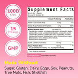 Vitalibre Women’s Probiotics 100 Billion CFU side view