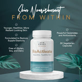 Vitalifi ReActivate Collagen Supplement side view showing label