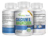 Vitalité Now! Calcium Magnesium Supplement capsules close-up