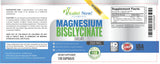 Vitalité Now! Magnesium Bisglycinate Capsules 200mg with measuring spoon