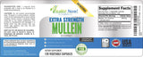 Vitalité Now! Mullein Extract capsules on a wooden table