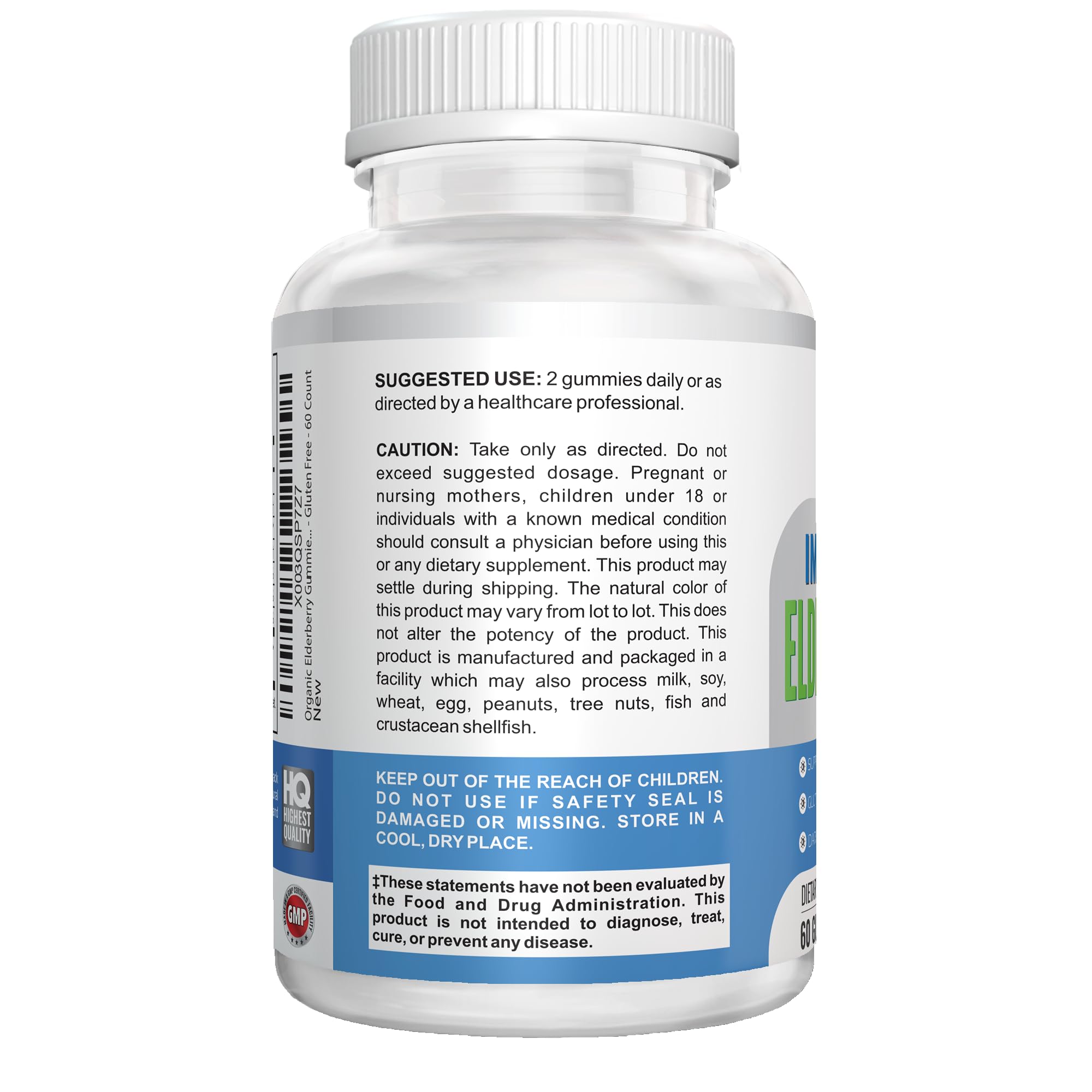 Vitalité Now! Organic Elderberry Gummies on a wooden table