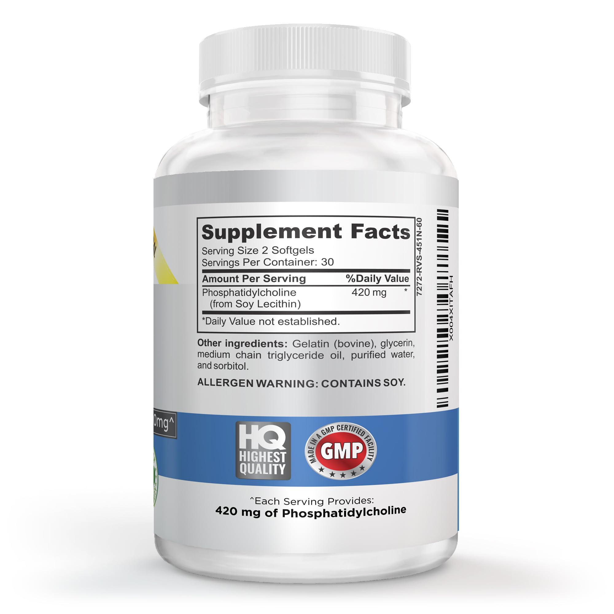 Vitalité Now! Phosphatidylcholine Softgels packaging