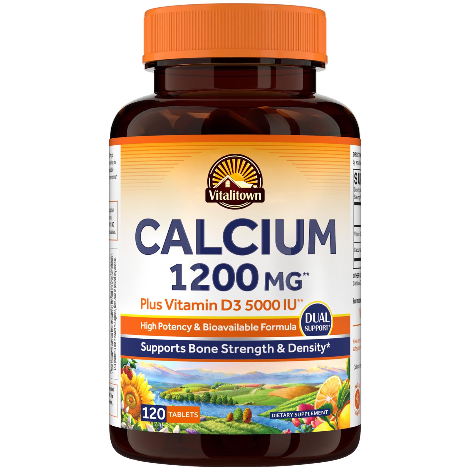 Vitalitown Calcium Supplement bottle front view