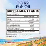 Vitalitown D3 K2 Fish Oil Supplement side view