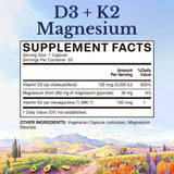 Vitalitown D3 + K2 Magnesium 5000 IU 100 mcg capsule close-up