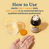Vitalitown D3 + K2 Magnesium 5000 IU 100 mcg supplement on a wooden table
