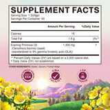 Vitalitown Evening Primrose Oil Softgels 1300mg ingredients list