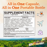 Vitalitown Grab&Go Probiotic side view showing capsule size