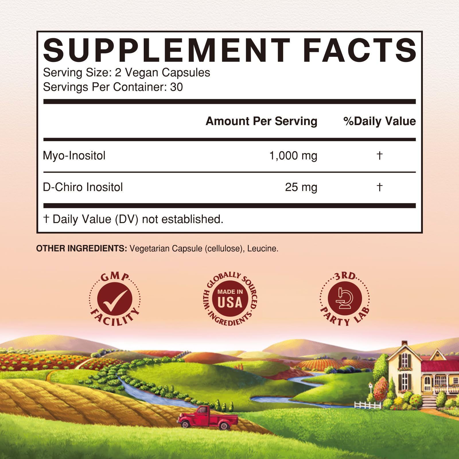 Vitalitown Inositol Supplement on a kitchen counter