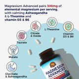 Vitalitown Magnesium Advanced supplement bottle side view