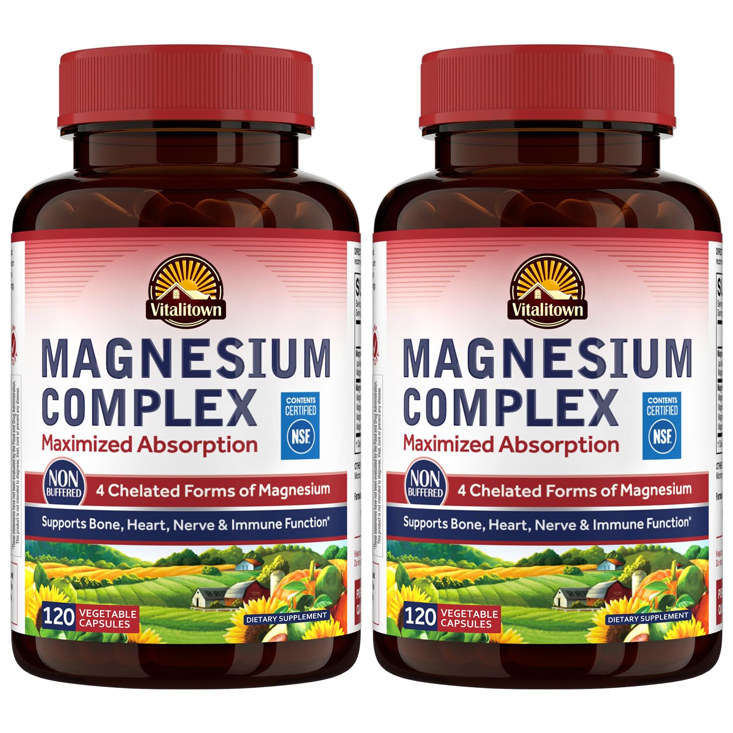 Vitalitown Magnesium Complex 240 Capsules front view