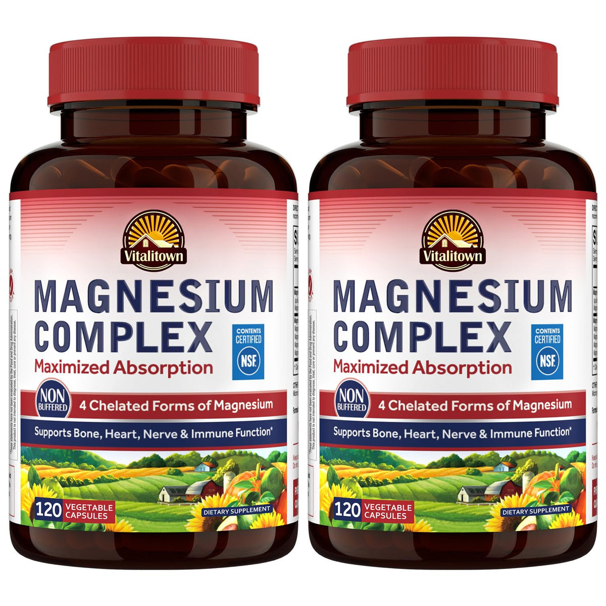 Vitalitown Magnesium Complex 240 Capsules front view