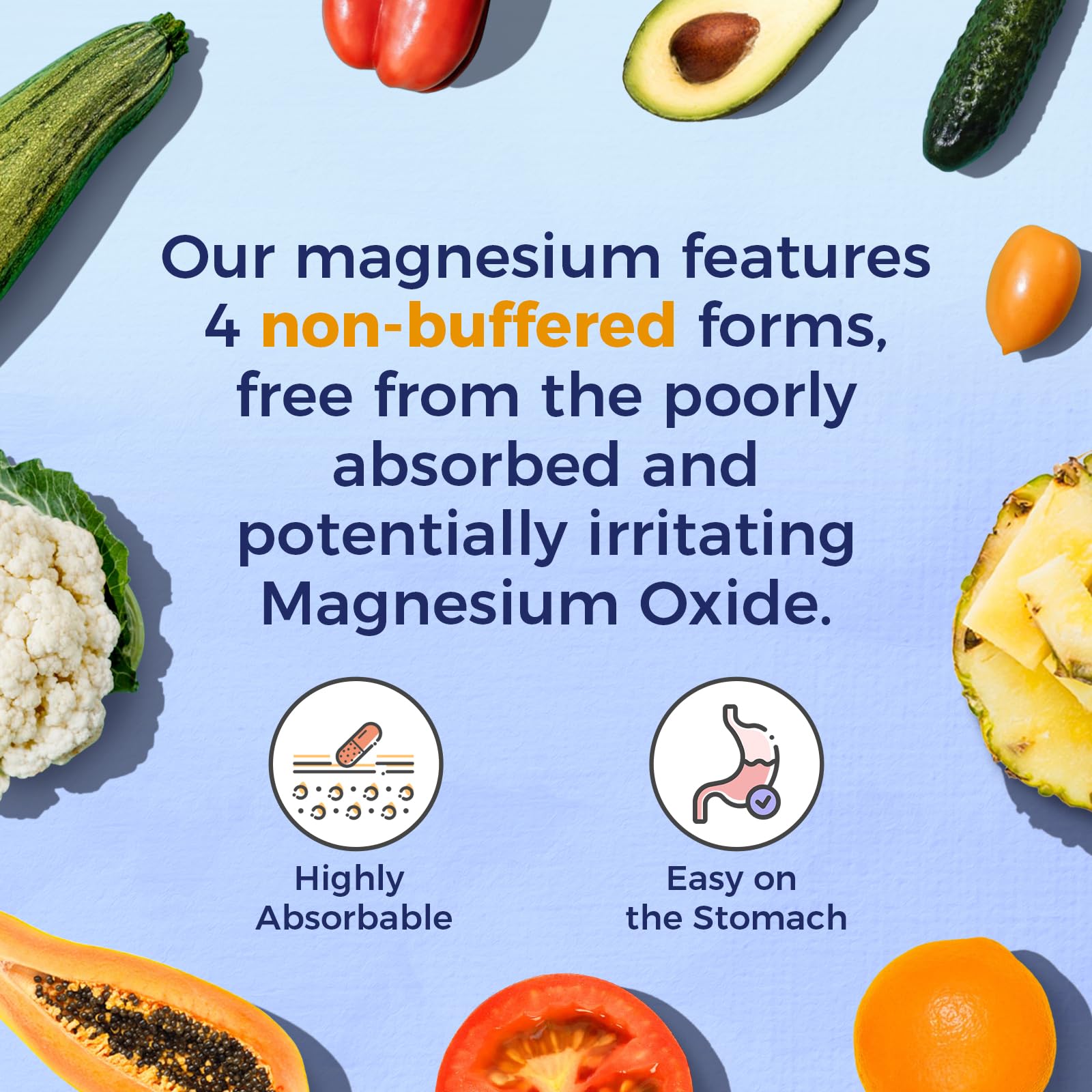 Vitalitown Magnesium Complex 68g with capsules displayed