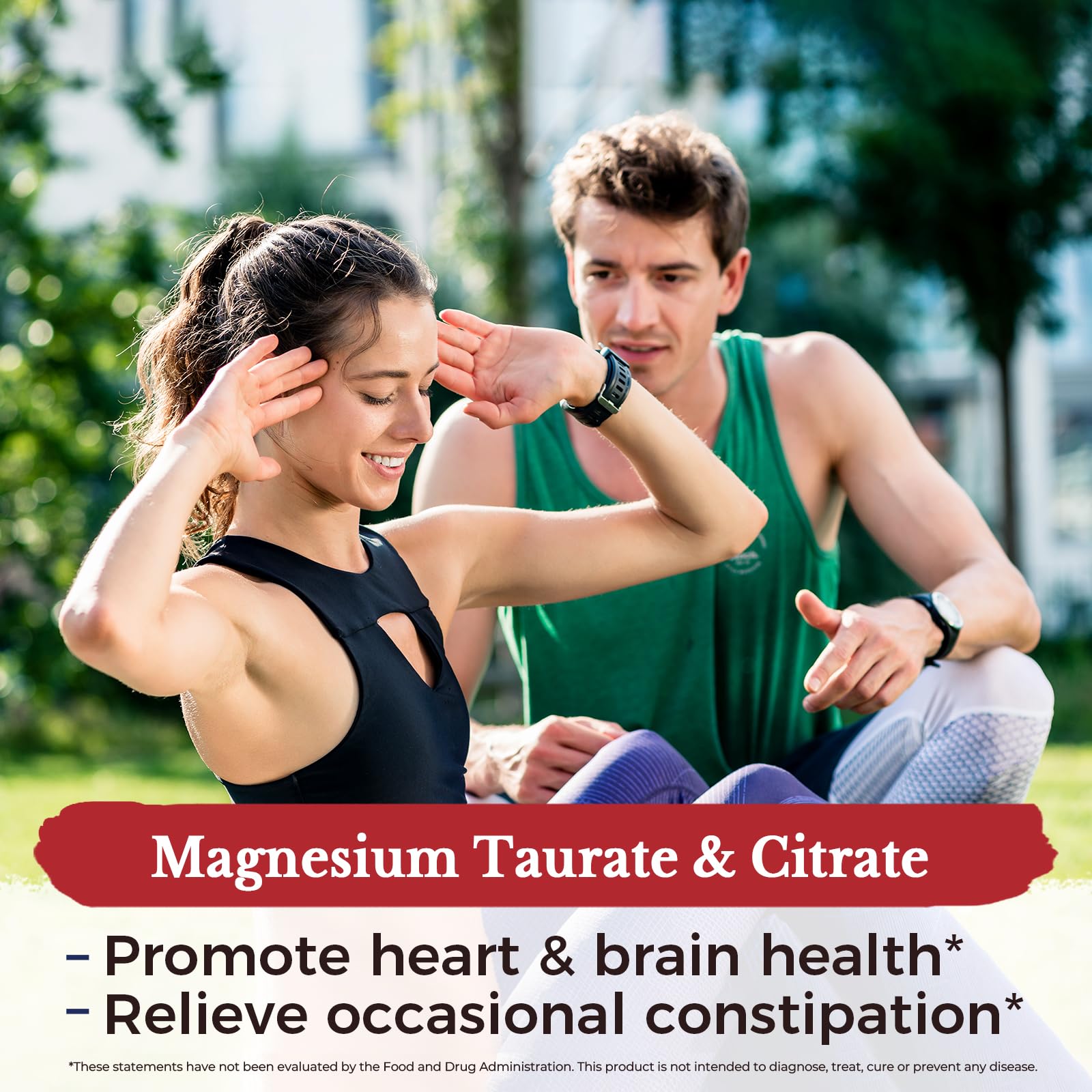 Vitalitown Magnesium Complex capsules on a wooden surface