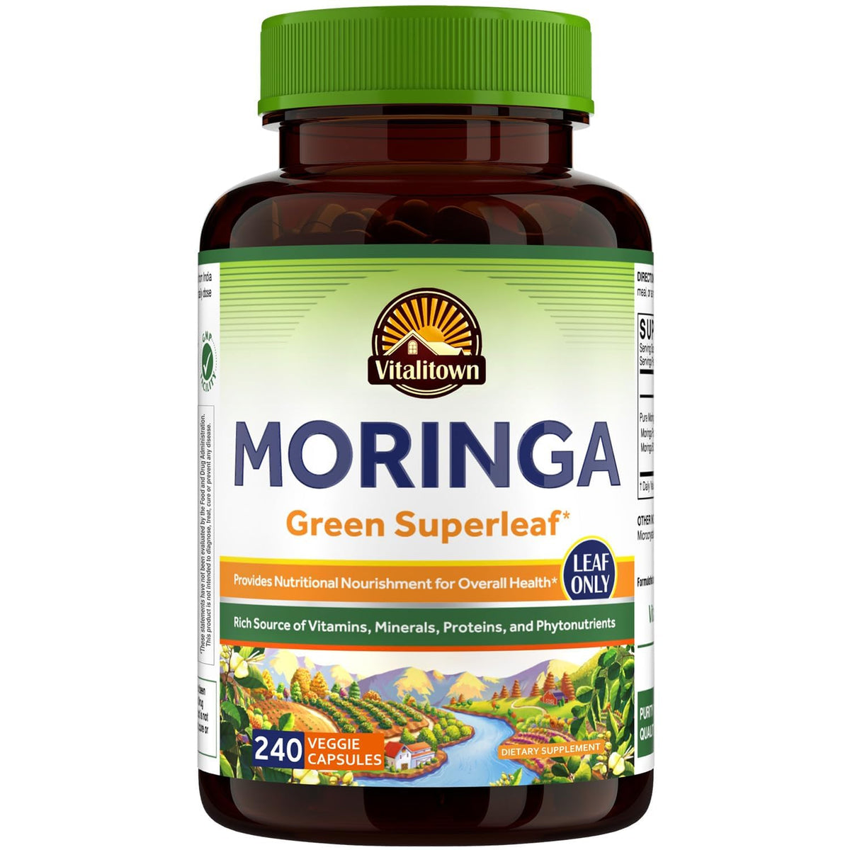 Vitalitown Moringa Leaf Powder 50X Concentrate front view