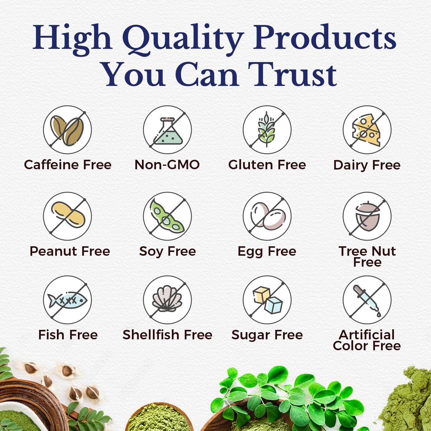 Vitalitown Moringa Leaf Powder 50X Concentration in a kitchen setting