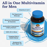 Vitalitown Multivitamin for Men back view with ingredient list