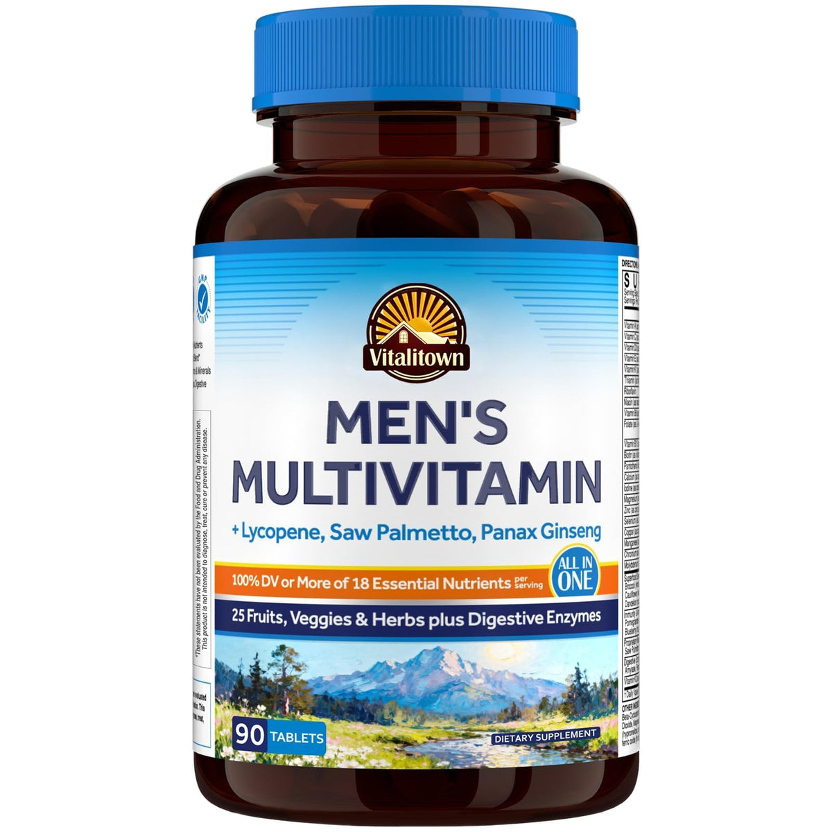 Vitalitown Multivitamin for Men front view with packaging