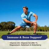 Vitalitown Multivitamin for Men on a wooden table