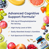 Vitalitown Phosphatidylserine supplement back view with ingredients
