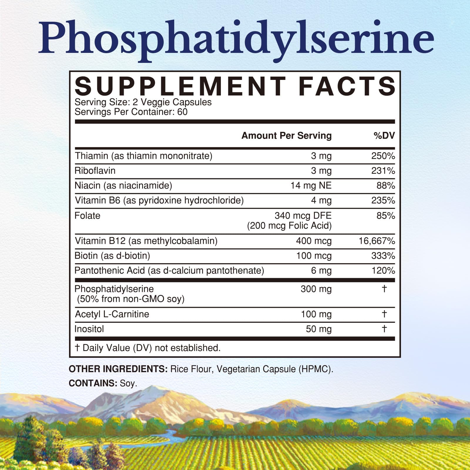Vitalitown Phosphatidylserine supplement with B vitamins