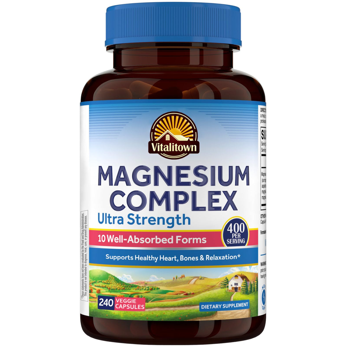 Vitalitown Ultra Strength Magnesium Complex 400mg front view