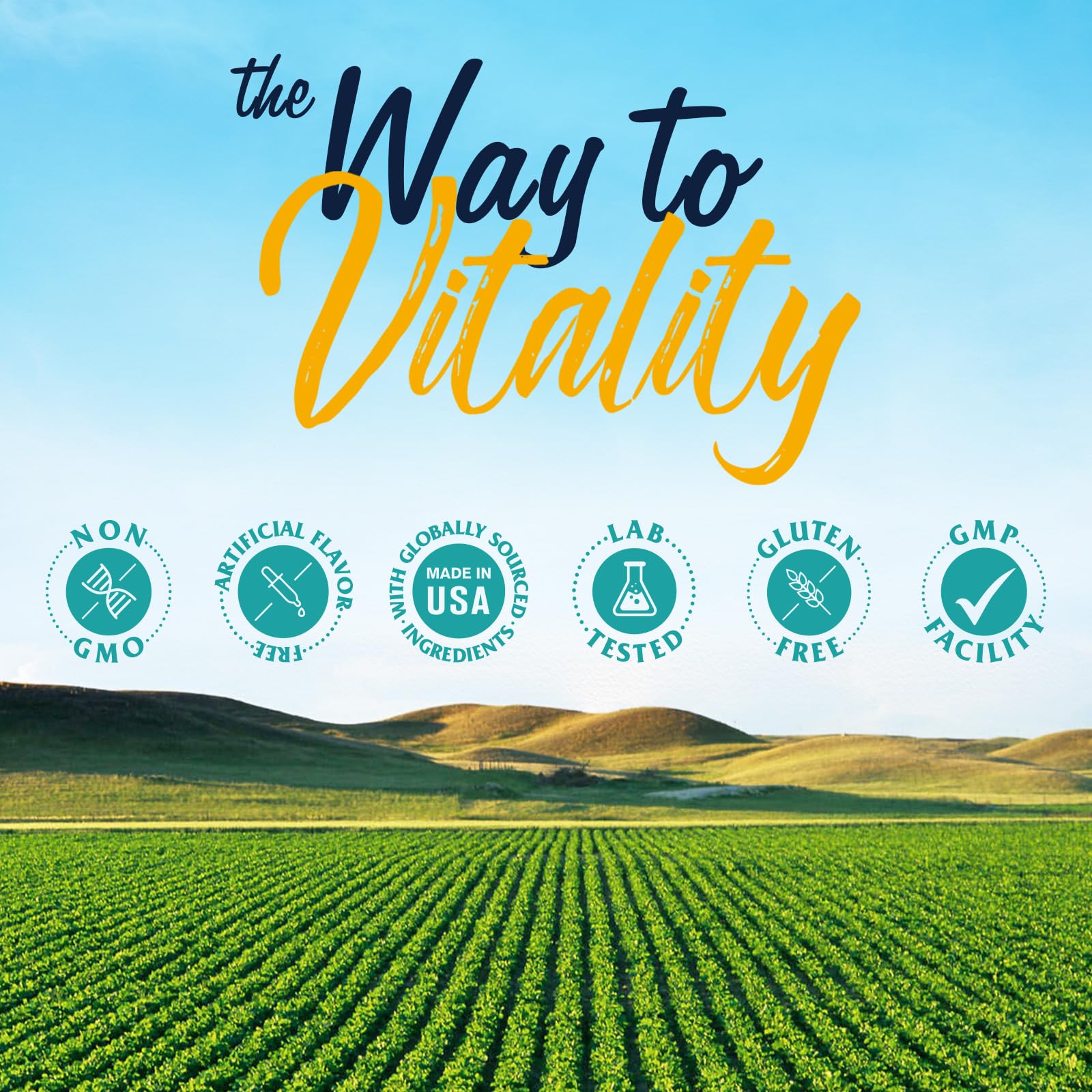 Vitalitown Vitamin B Complex with a glass of water