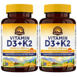 Vitalitown Vitamin D3 + K2 softgels front view