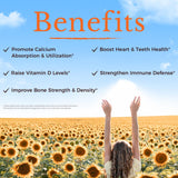 Vitalitown Vitamin D3 + K2 softgels with sunflower oil