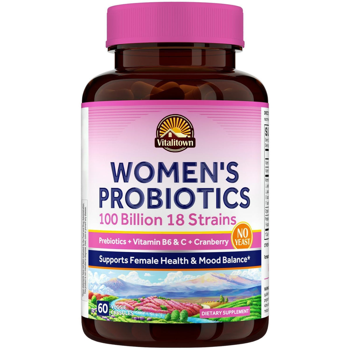 Vitalitown Women's Probiotics 100 Billion CFUs front view