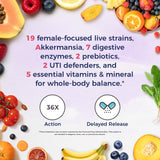 Vitalitown Women's Probiotics bottle with label details