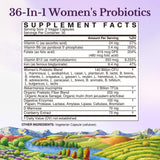 Vitalitown Women's Probiotics side view showing ingredients