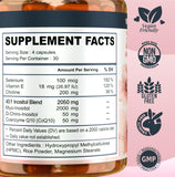 Vitality Labs Inositol 2000mg capsules side view